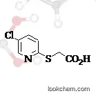 Molecular Structure of 1013320-45-0 (2-[(5-Chloro-2-pyrdinyl)thio]acetic acid)